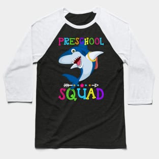 Shark Team Preschool Squad Teacher Back To School Baseball T-Shirt